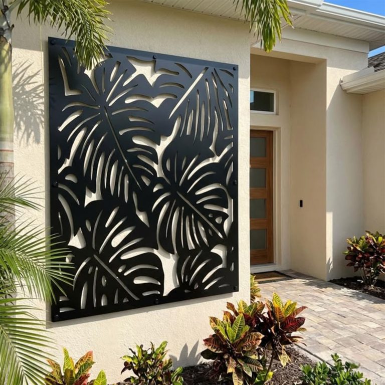 Monstera Leaves Design Laser Screen