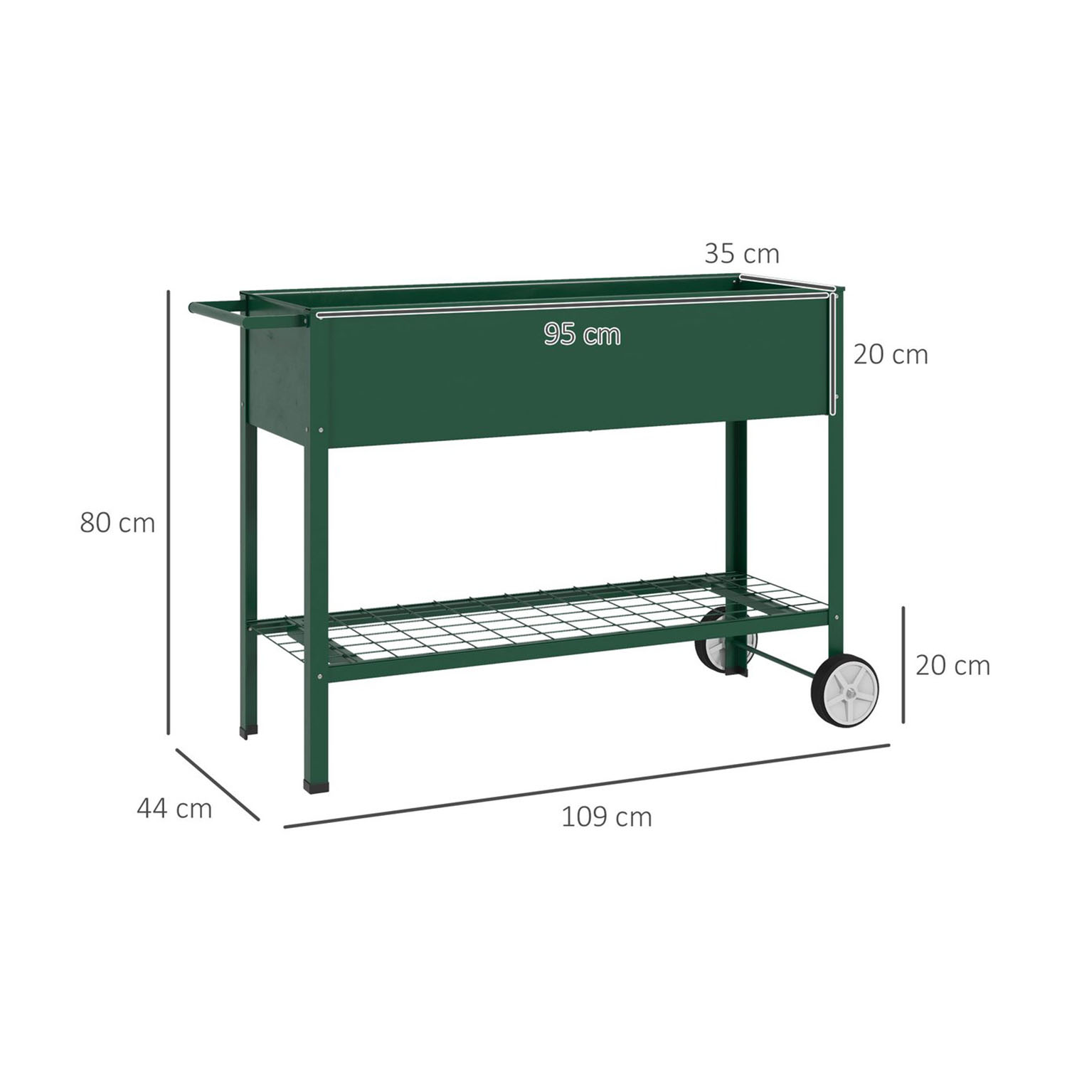 KGPT001 Planter Box Trolley C