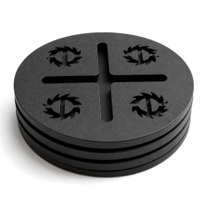 Sonic Steel laser cut steel coasters