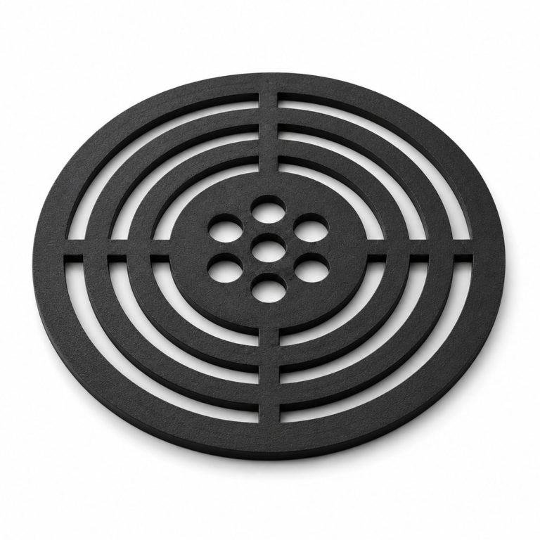 Circle Geo Orbit Steel laser cut steel coasters