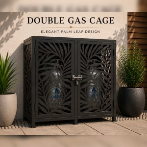 Elegant Leaf Gas Cages Double