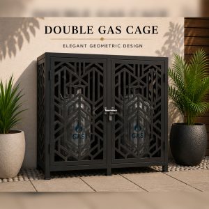 Elegant Leaf Gas Cages Double