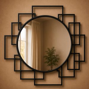 Geometric Square Laser Cut Mirror