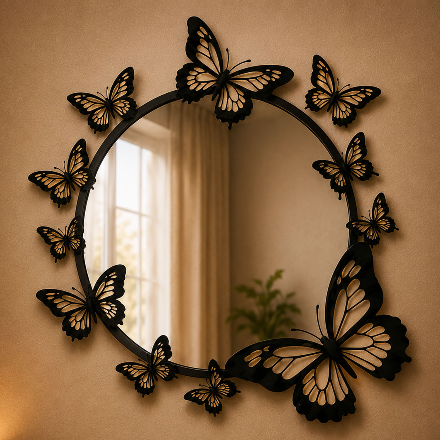 Butterfly Laser Cut Mirror