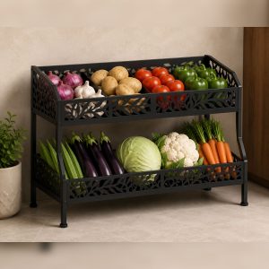 2 Shelved Leg Rack